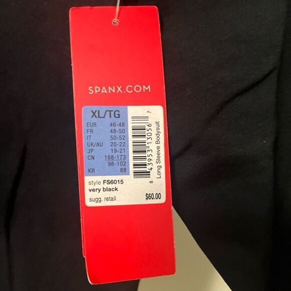 NWT - Spanx Base Body Suit Black xL - Picture 4 of 5
